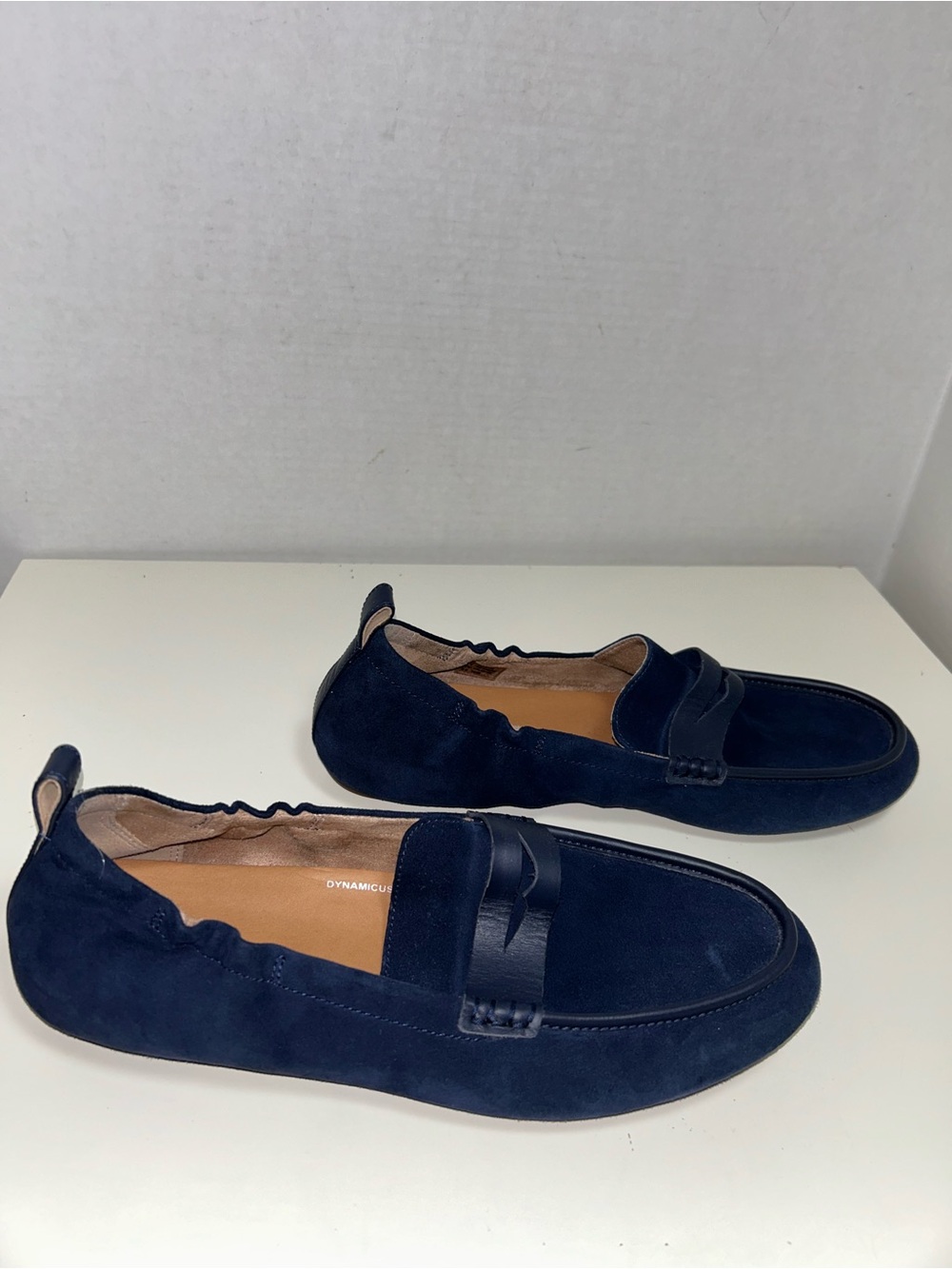 Fitflop Allegro Midnight Blue Suede Slip On Penny Loafer